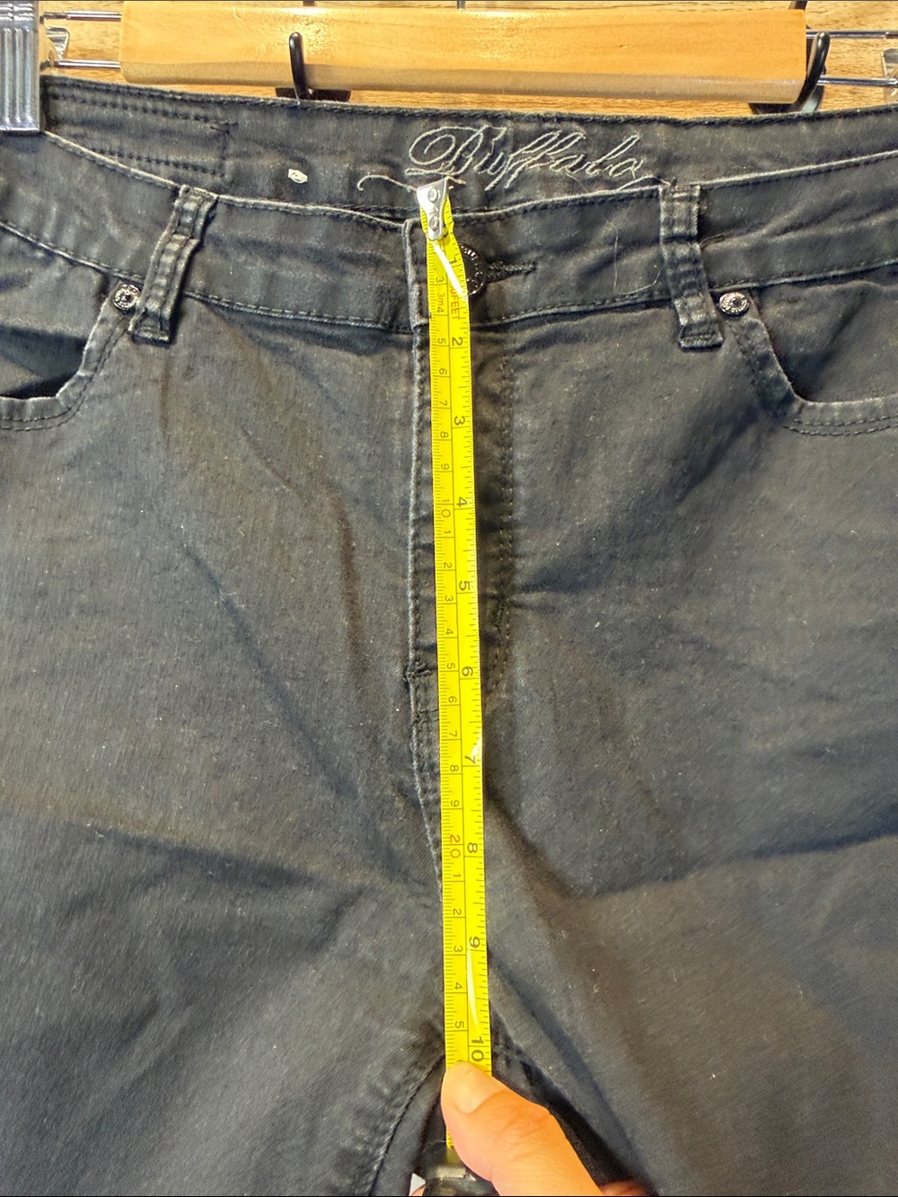 Buffalo Black Straight-Leg Jeans XL - Picture 5 of 8